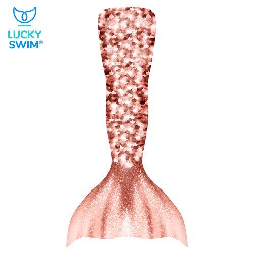 Plavací oblek mořské panny ROSEGOLD - kompletní set NanoAG - Velikost obleku: M TEENS (36-39), Typ horního dílu plavek: Zavazování za krk