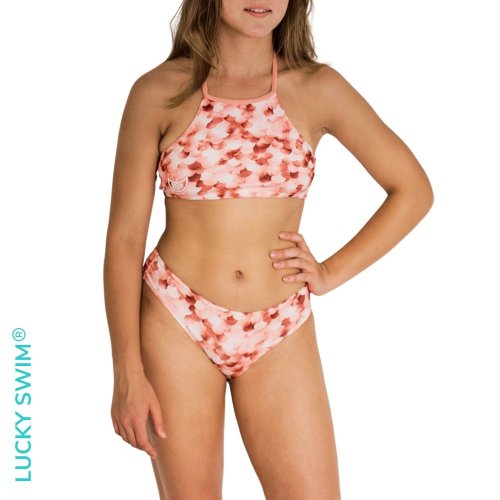 Plavací oblek mořské panny ROSEGOLD - kompletní set NanoAG - Velikost obleku: XL TEENS (39-42), Typ horního dílu plavek: Přes rameno