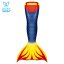 Plavací oblek Fishboy SUPERFISH (samostatný - bez monoploutve) - Velikost obleku: 134/140 KIDS (30-33), Materiál: NanoAg
