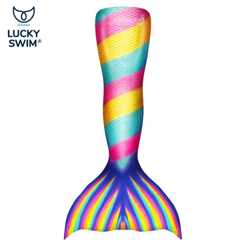 Kostým mořské panny RAINBOW (samostatný – bez monoploutve) - Velikost obleku: S TEENS (36-39), Materiál: NanoAg